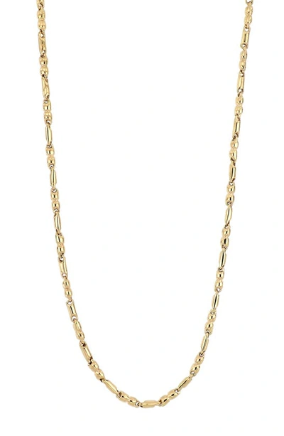 Shop Bony Levy 14k Gold Bar Ball Chain Necklace In 14k Yellow Gold