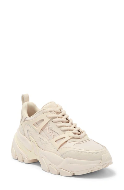 Shop Michael Michael Kors Nick Trainer Sneaker In Light Cream