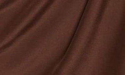 Shop Gauge81 Puno Gathered Long Sleeve Silk Dress In Brown