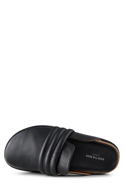 Shop Shoe The Bear Siri Leather Mule In 110 Black