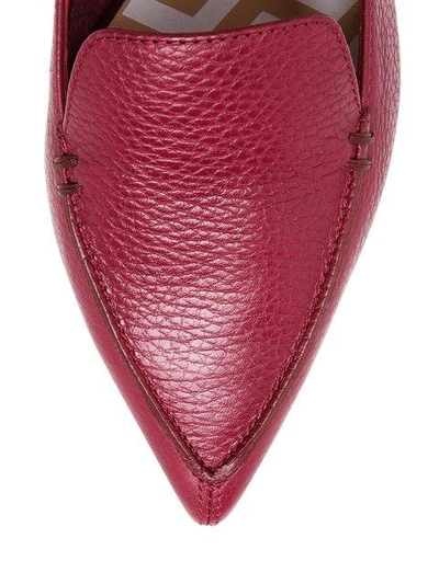 Shop Nicholas Kirkwood Textured Calf Leather Loafers