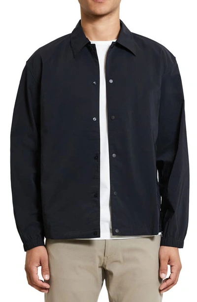 Shop Theory City Coach's Jacket In Black - 001