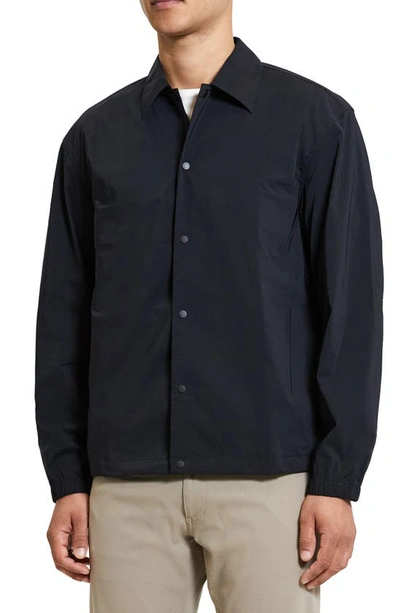 Theory City Coach Stretch-nylon Jacket In Black - 001