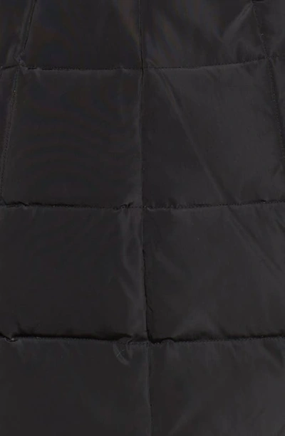 Shop Cole Haan Signature Bib Inset Coat In Black