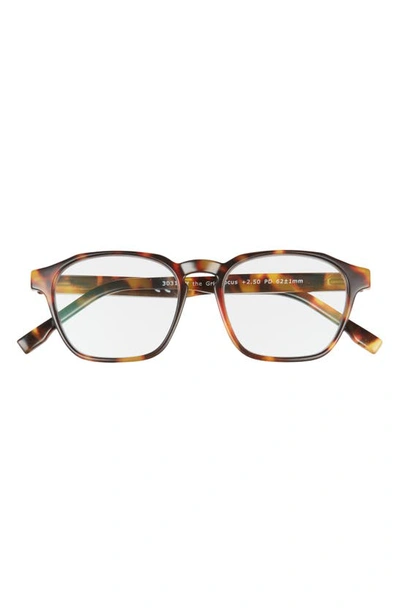 Shop Peepers Off The Grid 53mm Blue Light Blocking Reading Glasses In Tortoise