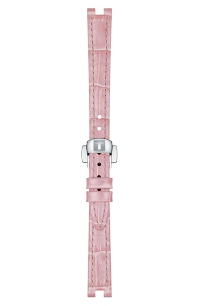 Shop Tissot Bellissima Leather Strap Watch, 26mm In Pink