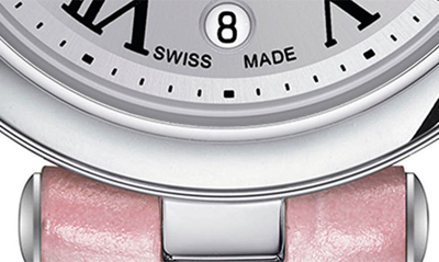 Shop Tissot Bellissima Leather Strap Watch, 26mm In Pink