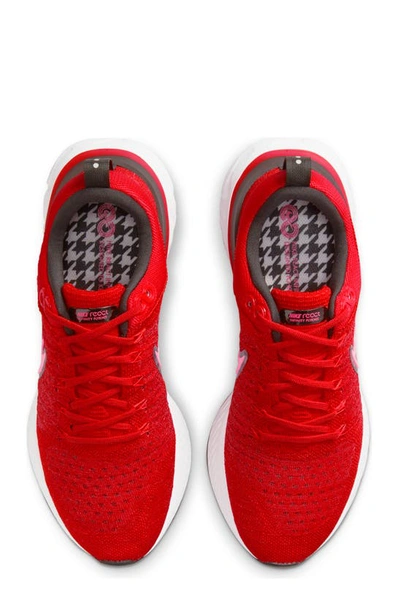 Nike React Infinity Run Flyknit 2 Running Shoe In Chile Red/ Hyper Pink/ Black
