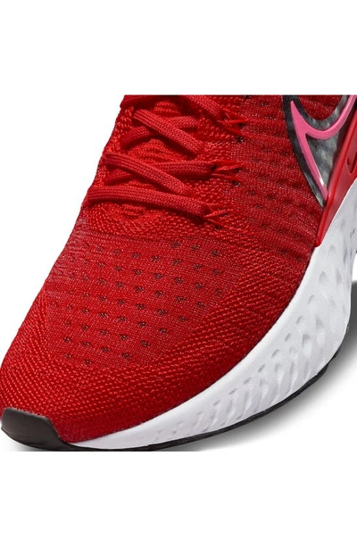 Nike React Infinity Run Flyknit 2 Running Shoe In Chile Red/ Hyper Pink/ Black