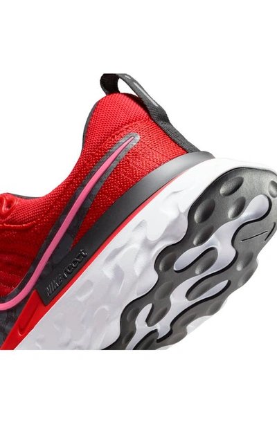 Nike React Infinity Run Flyknit 2 Running Shoe In Chile Red/ Hyper Pink/ Black