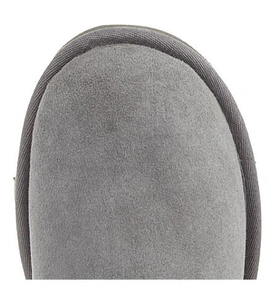 Ugg Mini Bailey Button Ii Genuine Shearling Boot In Grey