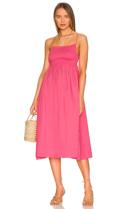 Shop Faithfull The Brand Bryssa Midi Dress In Pink