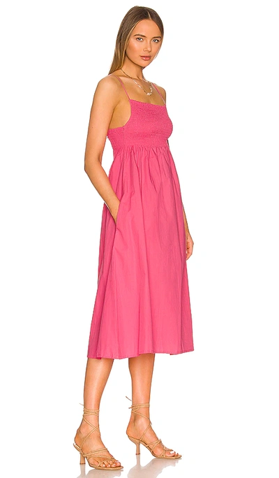 Shop Faithfull The Brand Bryssa Midi Dress In Pink