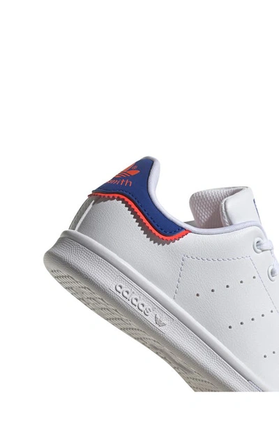 Shop Adidas Originals Stan Smith Low Top Sneaker In Ftwr White/ Bold Blue