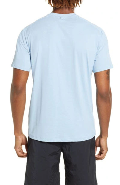 Shop Brady Trail Zip Pocket T-shirt In Cerulean