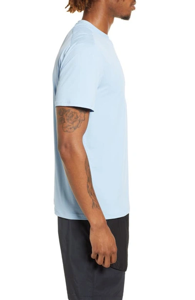 Shop Brady Trail Zip Pocket T-shirt In Cerulean