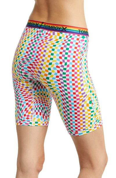 Shop Tomboyx 9-inch Boxer Briefs In Twist The Rainbow