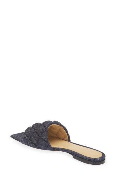 Shop Bottega Veneta Padded Slide Sandal In Indigo
