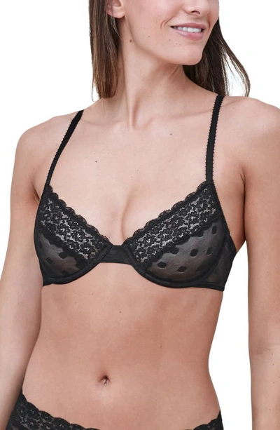 Shop Skarlett Blue Dare Unlined Underwire Bra In Black