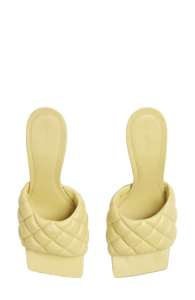 Shop Bottega Veneta Padded Slide Sandal In Lemonade