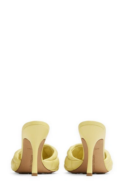 Shop Bottega Veneta Padded Slide Sandal In Lemonade