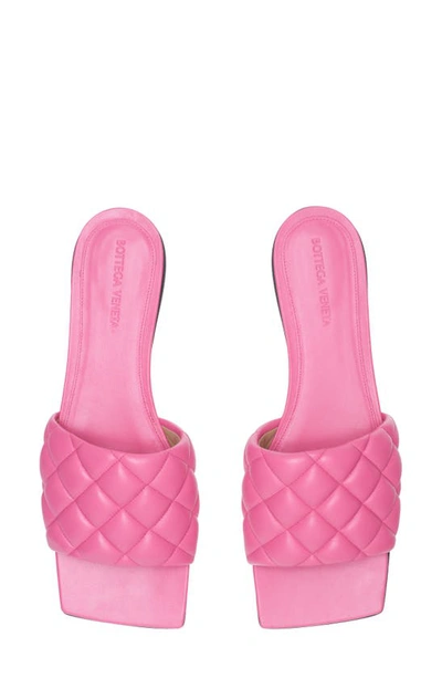 Shop Bottega Veneta Padded Slide Sandal In Azalea