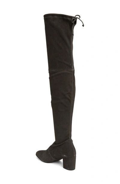 Stuart Weitzman Genna Suede Over-the-knee Boot In Slate