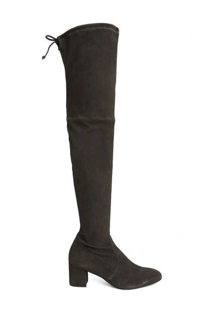 Stuart Weitzman Genna Suede Over-the-knee Boot In Slate