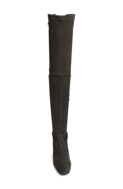Stuart Weitzman Genna Suede Over-the-knee Boot In Slate