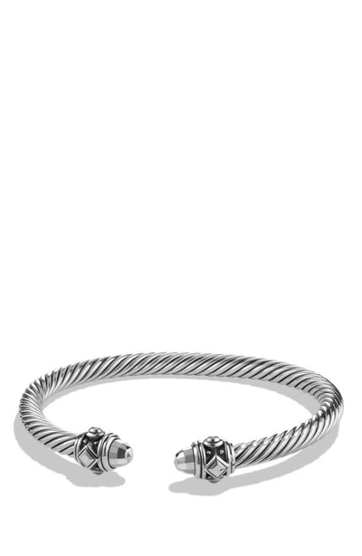 Shop David Yurman Renaissance Bracelet, 5mm In Silver