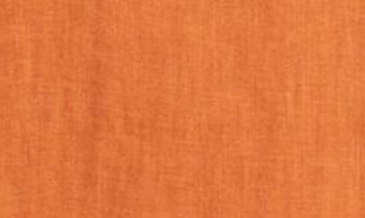 Shop Billy Reid Tuscumbia Standard Fit Linen Button-down Shirt In Burnt Orange