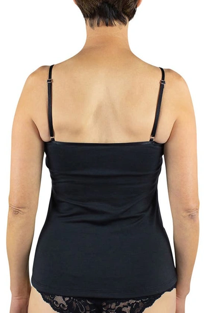 Everviolet Maia Camisole With Optional Internal Drain Pockets In Black