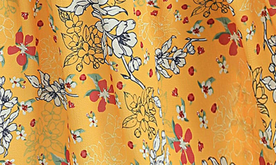 Kimi And Kai Soleil Floral Maternity Maxi Dress In Yellow