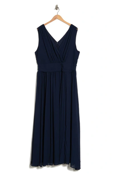 By Design Thalia Goddess Maxi Dress In Navy Blazer