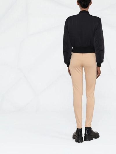 Philipp Plein Sheer-panel Leggings In Neutrals