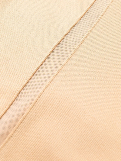 Philipp Plein Sheer-panel Leggings In Neutrals