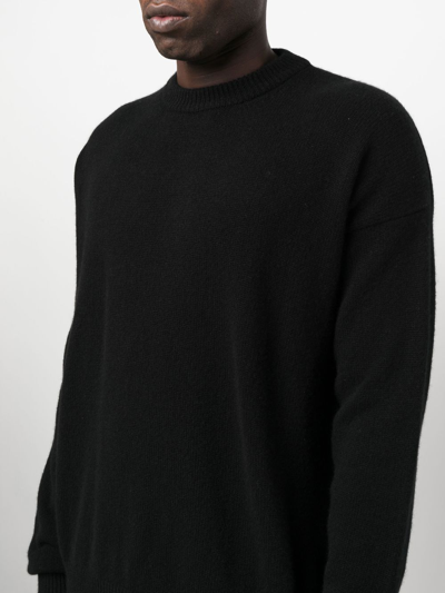 Shop Jil Sander Crew-neck Cashmere Jumper In Black