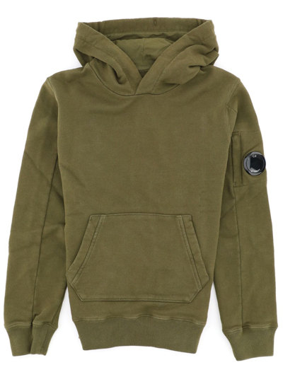 Shop C.p. Company Hoodie In Ivy Green