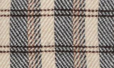 Alexia Admor Classic Double-breasted Wool-blend Blazer In Brown Plaid