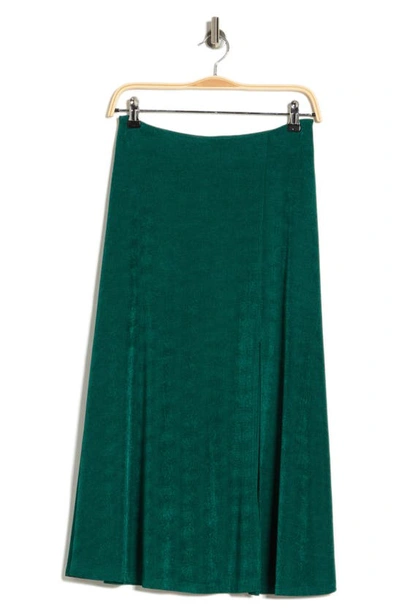 Shop Alexia Admor Side Slit Midi Skirt In Emerald
