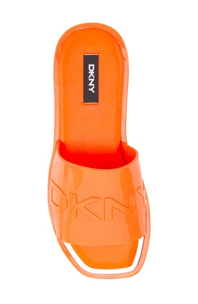 Shop Dkny Laren Platform Slide Sandal In Orange