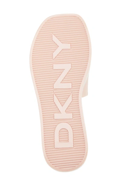 Shop Dkny Laren Platform Slide Sandal In Powder