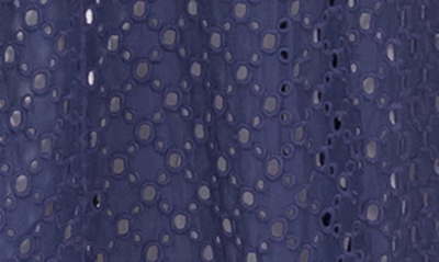 Everyday Ritual Kittie Eyelet Coverup Cardigan In Navy