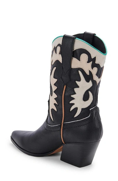 Shop Dolce Vita Landen Western Boot In Black Leather