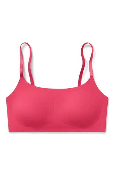 True & Co. True Body Scoop Neck Bralette In Raspberry