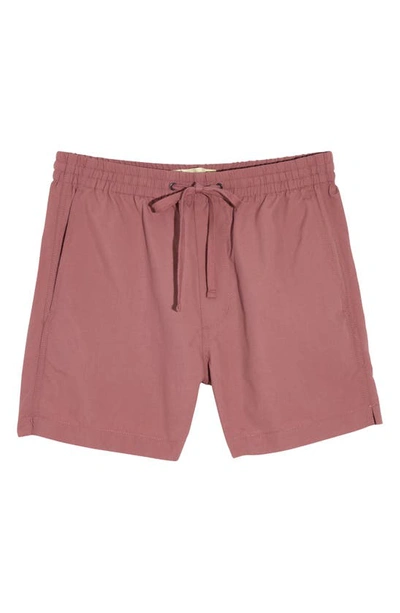 Shop Madewell Everywear Shorts In Frosty Mauve