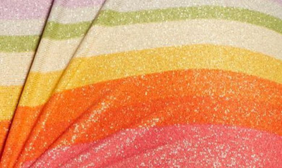 Robin Piccone Greta Ruched Cutout Swim Top In Persimmon Multi