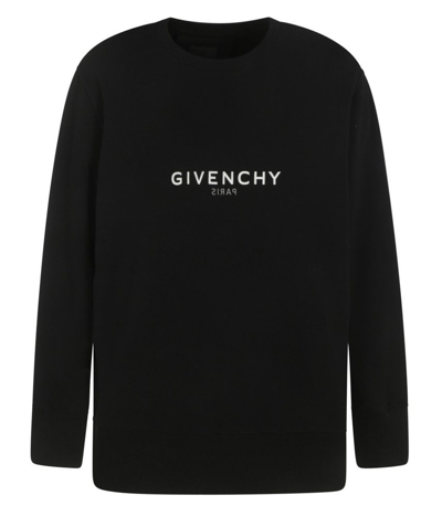 Shop Givenchy Reverse Crewneck Sweatshirt In Black