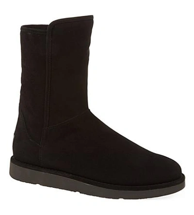 Shop Ugg Abree Short Suede Ankle Boots In Black