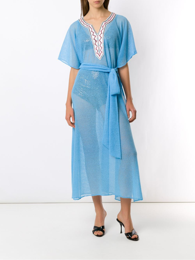 Olympiah Beach Dress In Blue